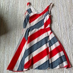 Jack Americana Red Blue Stripe Fit n Flare Dress 4